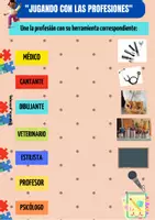 Vista previa - Hojas de trabajo - JUGANDO CON LAS PROFESIONES - Portada