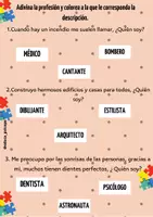 Vista previa - Hojas de trabajo - JUGANDO CON LAS PROFESIONES - página 1