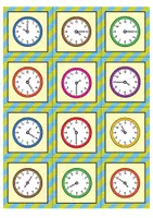 Vista previa - Juegos / Gamificación - Telling the Time: matching pairs game | Memory® | Juego (Inglés) - página 1