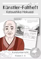 Vorschau - Mal- und Bastelvorlagen - Künstler-Faltheft: Katsushika Hokusai - Deckblatt