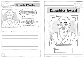 Vorschau - Mal- und Bastelvorlagen - Künstler-Faltheft: Katsushika Hokusai - Seite 2