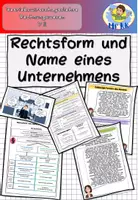 Vorschau - Stundenentwürfe - Rechtsform und Name eines Unternehmens BwR 7 II Lehrplan Plus - Deckblatt