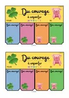 Vorschau - Anderer Materialtyp - Du Courage à emporter: Glücksbringer für Prüfungen zum Abreißen (Französisch) - Seite 1