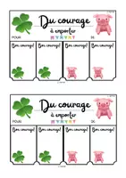 Vorschau - Anderer Materialtyp - Du Courage à emporter: Glücksbringer für Prüfungen zum Abreißen (Französisch) - Seite 2