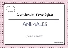 Vista previa - Unidades / Secuencias / Situaciones de Aprendizaje - TARJETAS FONOLÓGICAS DE ANIMALES - página 1