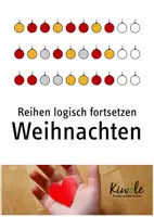 Vorschau - Arbeitsblätter - Reihen logisch fortsetzen zu Weihnachten und im Advent - Deckblatt