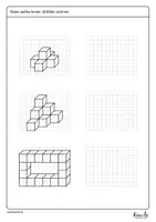Vorschau - Arbeitsblätter - Materialpaket "3D Bilder zeichnen in der Parallelperspektive" - Seite 3