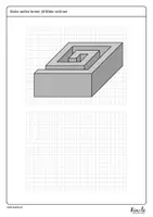 Vorschau - Arbeitsblätter - 3D Bauwerke zeichnen (Parallelperspektive) - Seite 2