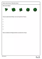 Vorschau - Arbeitsblätter - Vermischte Arbeitsblätter zu den platonischen Körpern - Seite 3