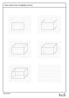 Vorschau - Arbeitsblätter - Geometrische Körper zeichnen mit Anleitung - Seite 2
