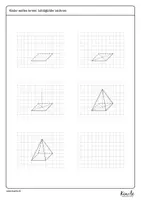 Vorschau - Arbeitsblätter - Geometrische Körper zeichnen mit Anleitung - Seite 3