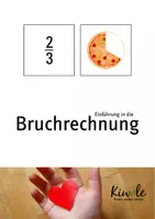 Vorschau - Mal- und Bastelvorlagen - Einführung in die Bruchrechnung - XXL Materialpaket - Deckblatt