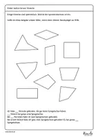 Vorschau - Arbeitsblätter - Einführung Vierecke: Besonderheiten und Eigenschaften - Seite 3