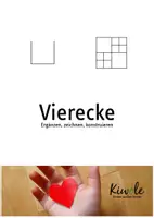 Vorschau - Arbeitsblätter - Vierecke ergänzen, zeichnen, konstruieren - Deckblatt