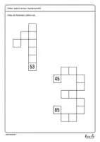 Vorschau - Arbeitsblätter - Hundertertafel – Fehlende Zahlen ergänzen - Seite 3