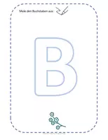 Vorschau - Arbeitsblätter - Großbuchstabe B schreiben lernen - Deckblatt