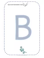 Vorschau - Arbeitsblätter - Großbuchstabe B schreiben lernen - Seite 1