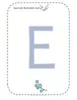 Vorschau - Arbeitsblätter - Großbuchstabe E schreiben lernen - Seite 1