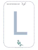Vorschau - Arbeitsblätter - Großbuchstabe L schreiben lernen - Seite 1