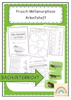 Vorschau - Unterrichtsreihen - Der Frosch - Metamorphose - Arbeitsheft - Deckblatt