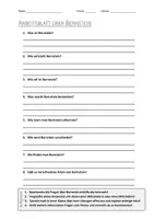 Vorschau - Arbeitsblätter - AB mit Fragen zum Thema "Bernstein" + Lösungsblatt + Infografik - Deckblatt