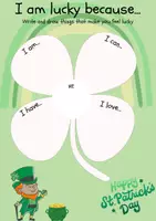 Vista previa - Manualidades / Dibujos para colorear - St.Patrick's Day. I am lucky because.... - Portada