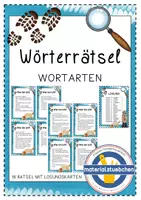 Vorschau - Stationenlernen - Wörterrätsel - Wer bin ich? - Deckblatt
