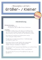 Vorschau - Spiele - Bewegtes Lernen - Größer/Kleiner-Relation im ZR 10 - Seite 1