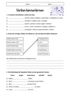 Vorschau - Arbeitsblätter - DaZ: Verben kennenlernen (Schule) - Deckblatt