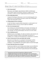 Vorschau - Arbeitsblätter - AB mit Fragen zum Thema "Bewusstsein" + Lösungsblatt + Infografik - Seite 2