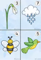 Vorschau - Arbeitsblätter - Lesespaziergang Frühling 4fach differenziert Kl. 1 & 2 - Silbenschrift & Lösung - Seite 3