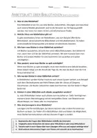 Vorschau - Arbeitsblätter - AB mit Fragen zum Thema "Bibliothek" + Lösungsblatt + Mindmap + Infografik - Seite 3