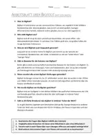 Vorschau - Arbeitsblätter - AB mit Fragen zum Thema "Bigfoot" + Lösungsblatt - Seite 1