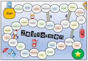 Vorschau - Arbeitsblätter - ZEITFORMEN Verben Lerntheke / Stationenlernen/ Deutsch - Seite 2