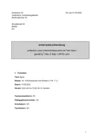 Vorschau - Stundenentwürfe - Unterrichtsentwurf Kämpfen 1.Klasse Sport - Deckblatt