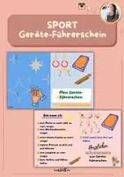 Vorschau - Unterrichtsreihen - Sport - Geräte-Führerschein ab 1.Klasse *EDITIERBAR - Deckblatt