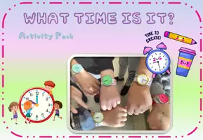 Vista previa - Manualidades / Dibujos para colorear - The time. Printables to learn the time in English - página 1