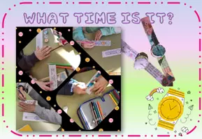 Vista previa - Manualidades / Dibujos para colorear - The time. Printables to learn the time in English - Portada