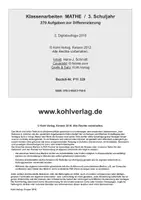 Vorschau - Arbeitsblätter - Klassenarbeiten Mathe Klasse 3 – 270 Aufgaben zur Differenzierung | Addition, Subtraktion, Multiplikation, Division, Geometrie, Größen, Textaufgaben | Mathematik Grundschule Klasse 3 Lösungen - Seite 1