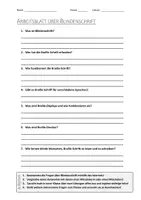 Vorschau - Arbeitsblätter - AB mit Fragen zum Thema "Blindenschrift" + Lösungsblatt + Infografik - Deckblatt
