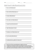 Vorschau - Arbeitsblätter - AB mit Fragen zum Thema "Blindschleiche" + Lösungsblatt + Mindmap + Infografik - Deckblatt