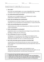 Vorschau - Arbeitsblätter - AB mit Fragen zum Thema "Blut" + Lösungsblatt + Mindmap + Infografik - Seite 2