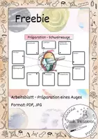 Vorschau - Arbeitsblätter - Präparation eines Schweineauge - Augenpräparation - Deckblatt