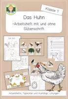 Vorschau - Arbeitsblätter - Forscherheft: Das Huhn (Sachunterricht Grundschule Klasse 1) - Deckblatt