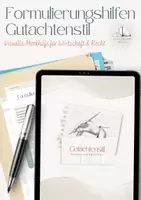 Vorschau - Arbeitsblätter - Gutachtenstil Formulierungshilfen - Deckblatt