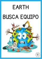 Vista previa - Fichas informativas / Documentos de lectura - CUENTO EARTH BUSCA EQUIPO (SALVAR EL PLANETA) A3 - Portada