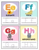 Vista previa - Juegos / Gamificación - Tarjetas de Grafomotricidad del Abecedario - página 3