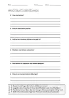 Vorschau - Arbeitsblätter - AB mit Fragen zum Thema "Bohnen" + Lösungsblatt + Infografik - Deckblatt