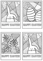 Vorschau - Mal- und Bastelvorlagen - DIY Pop-Art Easter Cards / Englischunterricht Ostern - Seite 2