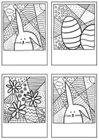 Vorschau - Mal- und Bastelvorlagen - DIY Pop-Art Easter Cards / Englischunterricht Ostern - Seite 3